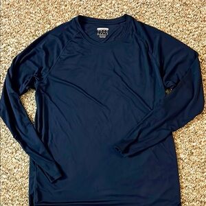 Men's Navy Long Sleeve Sun Protection Shirt